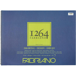 Fabriano 1264 Drawing Dibujo Espiral 18x24 In 25 Hojas Fabriano 1264 Drawing Dibujo Espiral 18x24 In 25 Hojas