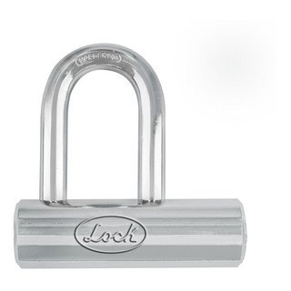 Candado Tipo Gancho Largo 109 Mm, Llave Estándar Lock Color Plateado Candado Tipo Gancho Largo 109 Mm, Llave Estándar Lock Color Plateado