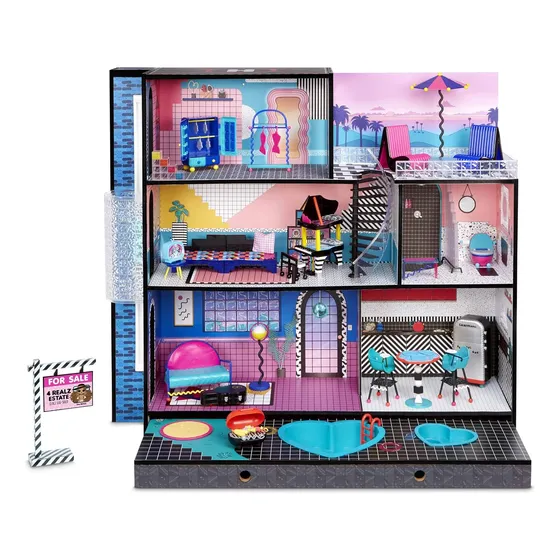 Lol Surprise - Casa De Muñecas Madera Aprox 85 Accesorios