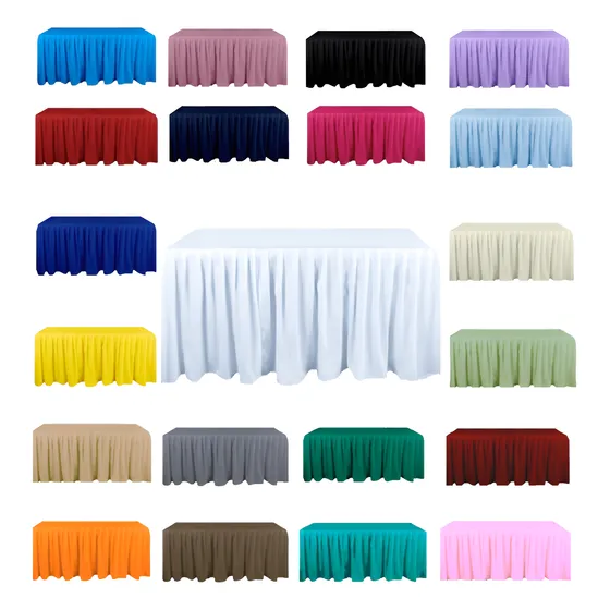 Mantel Bambalina Para Mesa De 1.80x0.73 Varios Colores 