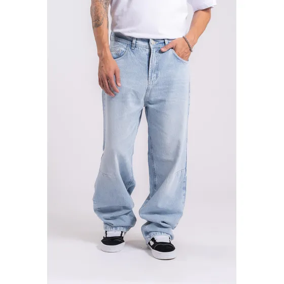 Pantalón Baggy Eclipse Rojo Con Pinza Rígido Unisex