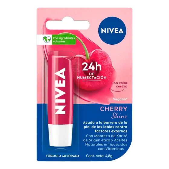 Nivea Protector Labial Cherry Shine Bálsamo Humectante