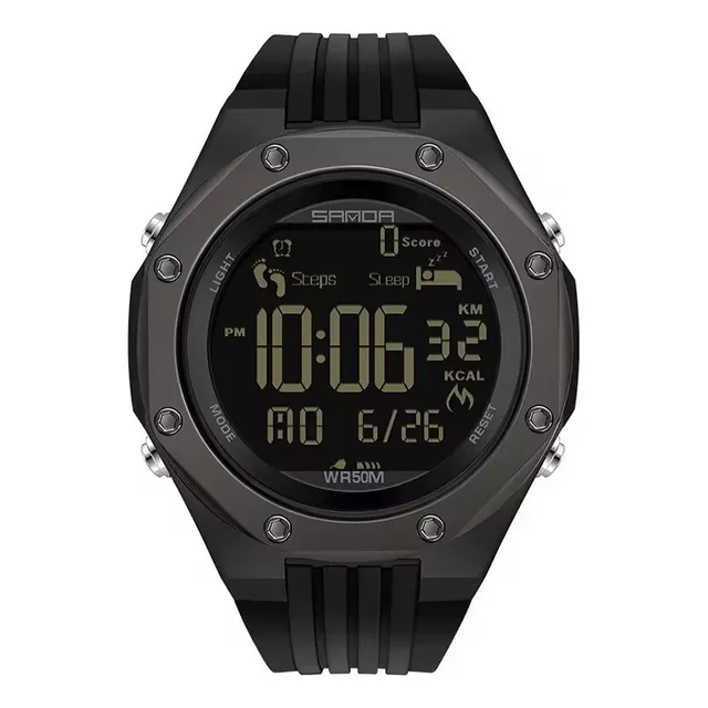 Reloj Deportivo Sanda 6117 Multifuncional Correa De Silicona