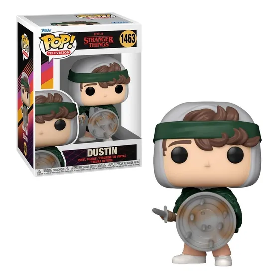 Boneco Funko Pop! Stranger Things S4 Dustin With Shield