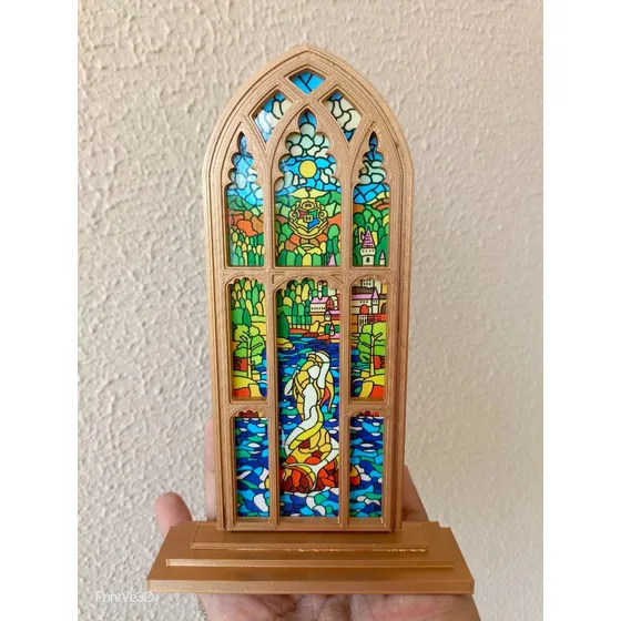 Ventana Vitral Baño De Prefectos Harry Potter Hogwarts