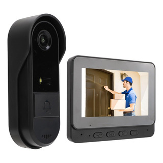 Timbre Inalámbrico Impermeable De Puerta Con Cámara Pantalla Timbre Inalámbrico Impermeable De Puerta Con Cámara Pantalla
