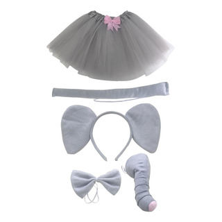 Diadema Con Orejas De, Pajarita Para La Nariz, Falda Con Diadema Con Orejas De, Pajarita Para La Nariz, Falda Con
