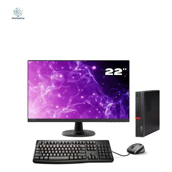 Combo Mini Pc Lenovo, Monitor 22 Pulgadas, Teclado Y Mouse