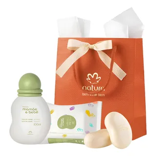 Kit MamĂŁe E BebĂȘ Presente: Perfume + Sabonete + Lenço Natura Kit MamĂŁe E BebĂȘ Presente: Perfume + Sabonete + Lenço Natura