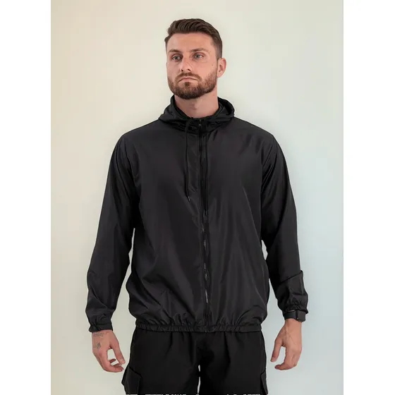 Jaqueta Corta Vento Impermeável Com Capuz Masculina - Jbk