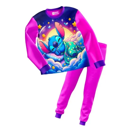 Pijama De Stitch Para Niñas
