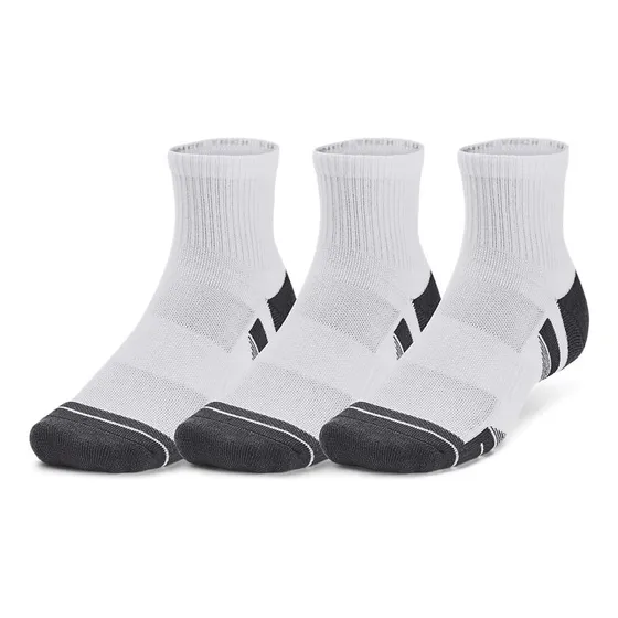 Medias Hombre Under Armour Prfrmnc Tech 3pk Qtr Blanco