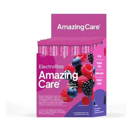 30X Electrolitos Bebida Hidratante Amazing Care Berries