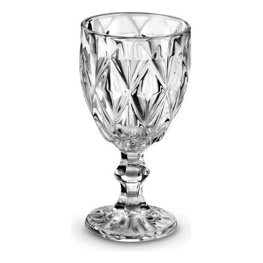Jogo De Taças Diamond Vidro Taça De Vinho 340 Ml 6 Pçs Jogo De Taças Diamond Vidro Taça De Vinho 340 Ml 6 Pçs