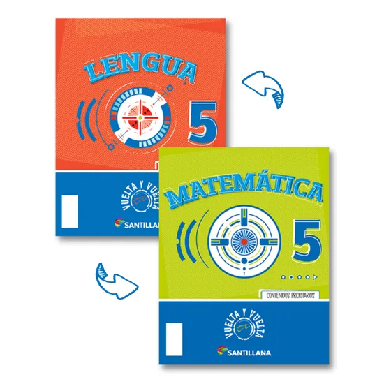 Vuelta Y Vuelta 5 (lengua Y Matemática) Editorial Santillana