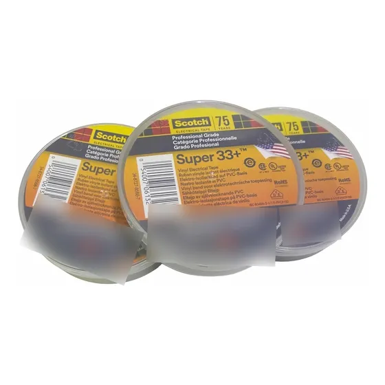 3 Cintas Aislar 3m Super 33 Scotch Pvc Profesional 20mt 19mm