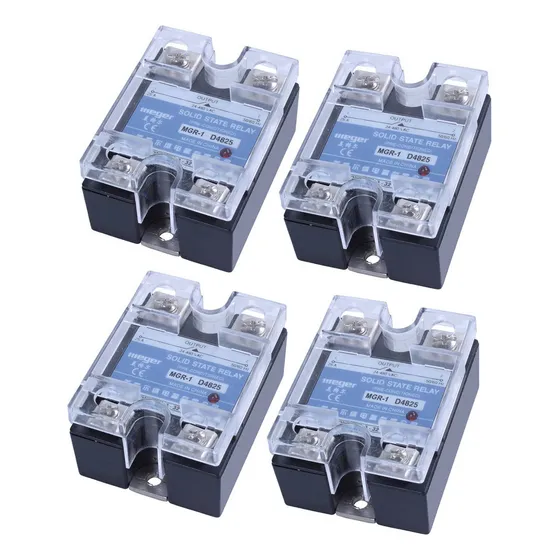 * 4x Relé De Estado Sólido Monofásico Mgr-1 D4825 Ssr 25a