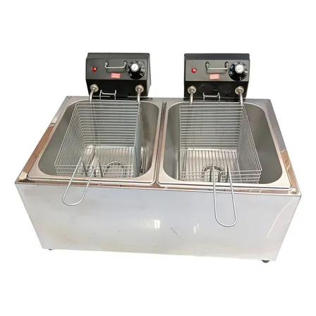 Fritadeira Elétrica Industrial 16 L com 2 Cubas de 8 L, Linha Pro Inox