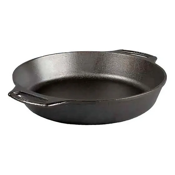 Molde Para Pan Hierro Fundido Redondo Negro 26 Cm Lodge