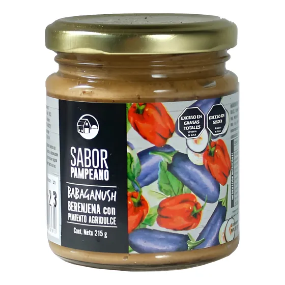 Babaganush Berenjenas Pimiento Agrid. 215g - Sabor Pampeano