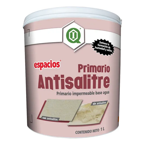 Primario Anti Humedad Y Anti Salitre En Muros 1 Litro