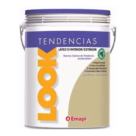 Pintura Interior Látex Color Look Tendencias 10 L Ambito Color Rojo Ceibo