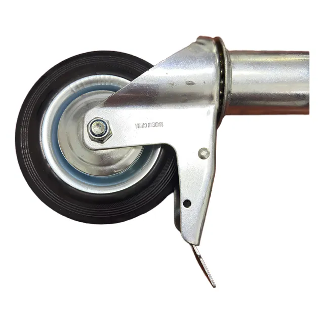 Ruedas Giratorias Andamio Tubular Con Freno Chapa Y Goma Uni