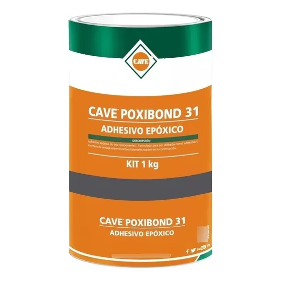 Cave Poxibond 31 - Adhesivo Epóxico Tixotrópico, 1 Kg