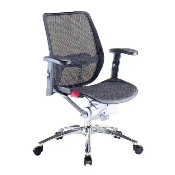 Ejecutiva Merano, Tapizada En Malla Negra Soporte Lumbar