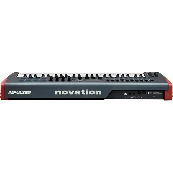 Teclado Controlador Novation Impulse 49 teclas USB Midi com 8pads