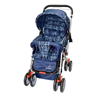 Carrinho De Bebe Mosquiteiro Reversivel + Bolsa Cor Azul-marinho Carrinho De Bebe Mosquiteiro Reversivel + Bolsa Cor Azul-marinho