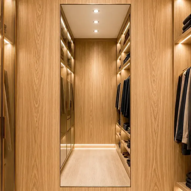 Espelho Florença 90x40cm Corpo Inteiro Grande Moderno Luxo Suporte.