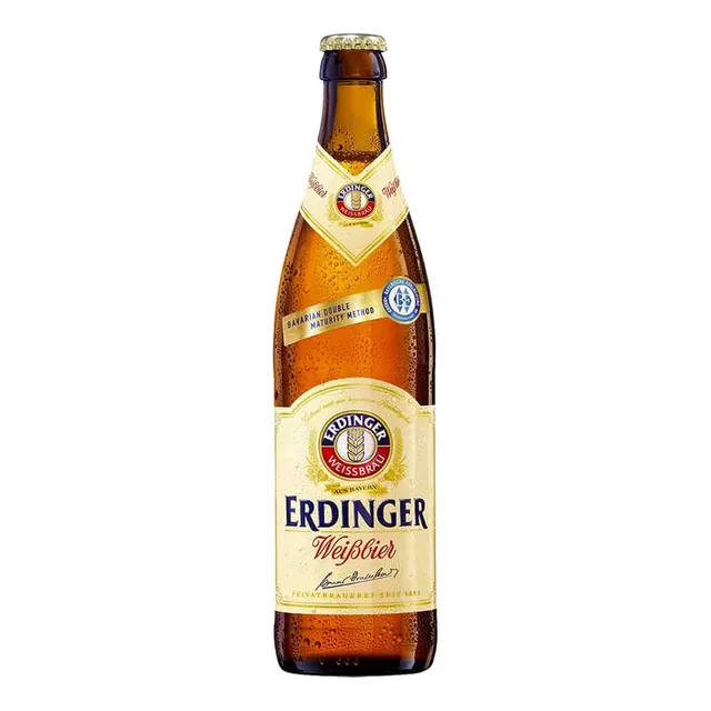 Cerveja Erdinger Weissbier 500ml Importada Alemanha Clara