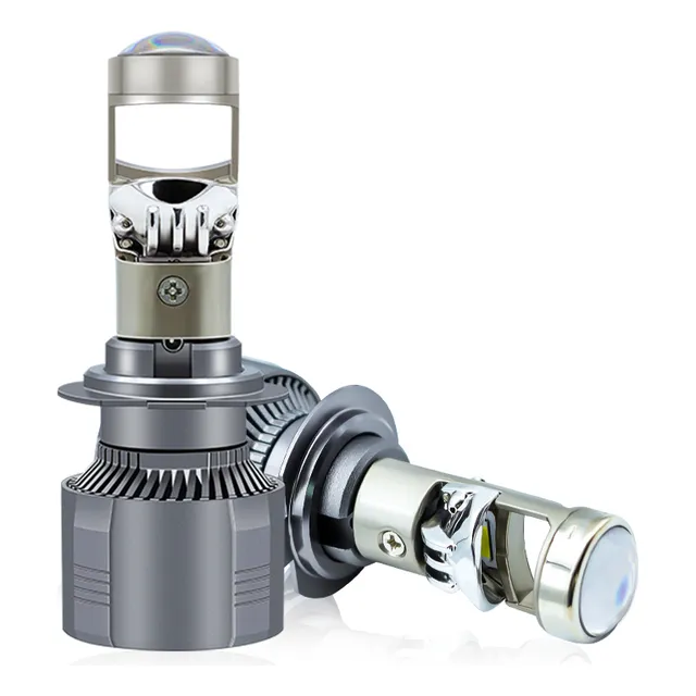 Par Coche Led Faro Lupa Proyector Focos H7 Altoy Bajo Canbus