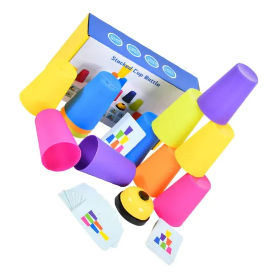 Juego Vasos Apilables Stackked Cup Estimulación Cognitiva