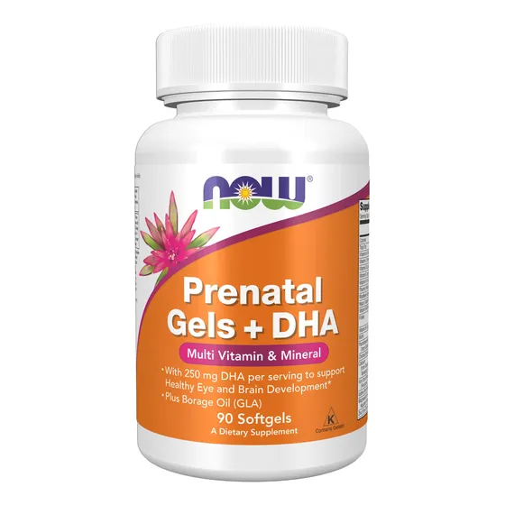 Geles Prenatales Supplements Now + Dha 250 Mg Con Aceite De
