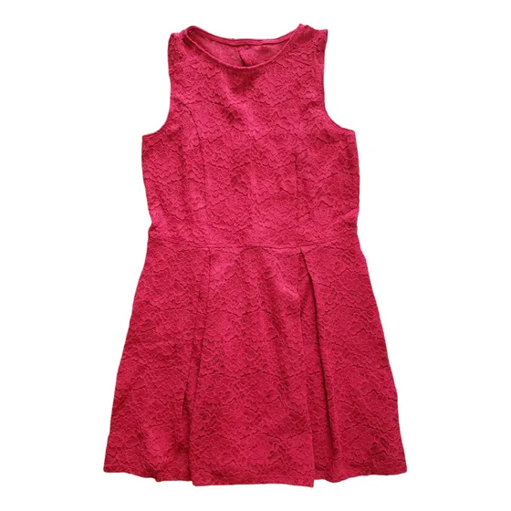 Vestido Rojo De Encaje Abercrombie Niña 11 Años