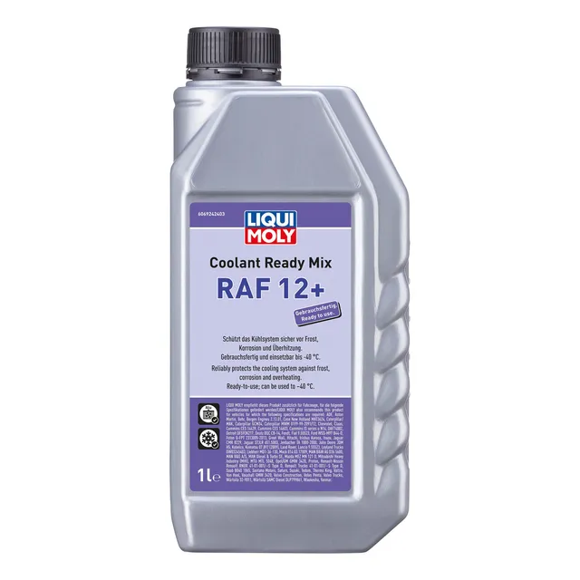 Refrigerante Al 33% Coolant Ready Mix Raf 12+ 1lt Liqui Moly Color Gris
