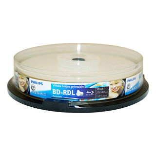 Disco Grabable Philips Bd-r 6x De Doble Capa, 50 Gb, Paquete Disco Grabable Philips Bd-r 6x De Doble Capa, 50 Gb, Paquete
