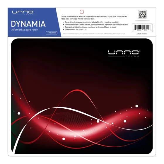 Mouse Pad Unno Tekno Dynamia Rojo