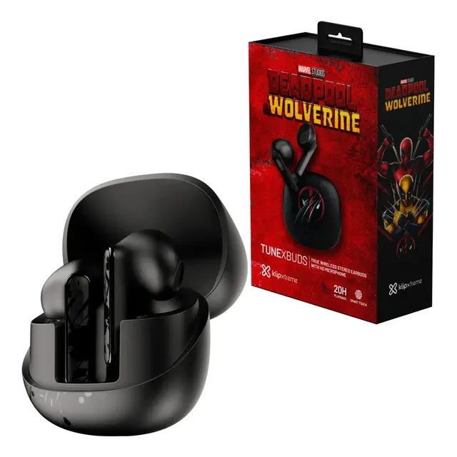 Audifono Portatil Klip Xtreme Marvel Deadpool Wolverine Febo