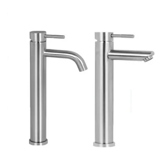 Llave De Lavamanos  Alta Acero Inoxidable  Monomando Dg