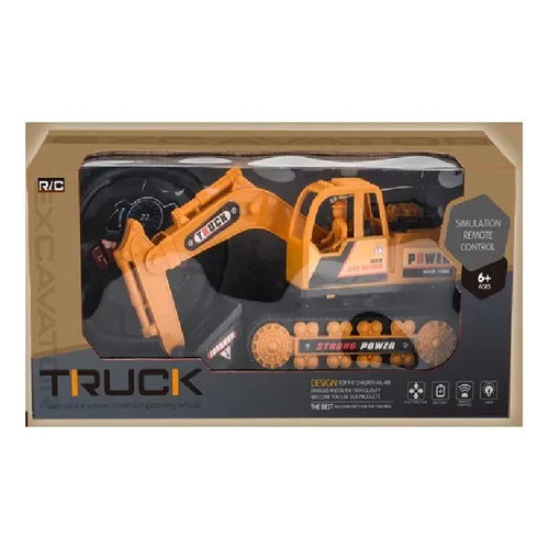 Retroexcavadora Power R/c Pilas Caja Color Multicolor