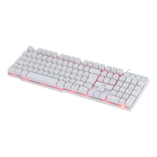 Teclado Gamer Branco Semi Mecânico Hydra Com Led Vermelho Teclado Gamer Branco Semi Mecânico Hydra Com Led Vermelho