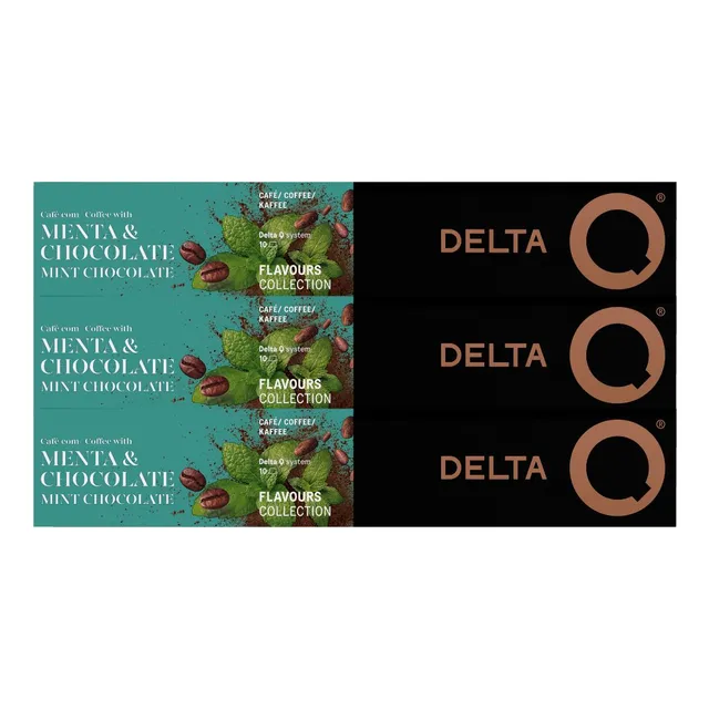 30 Cápsulas Delta Q Café Chocolate Com Menta Intensidade 7