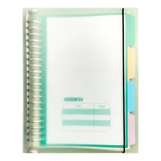 Libreta Tipo Carpeta Mediana A5 C/espiral Minimalista 70hoja