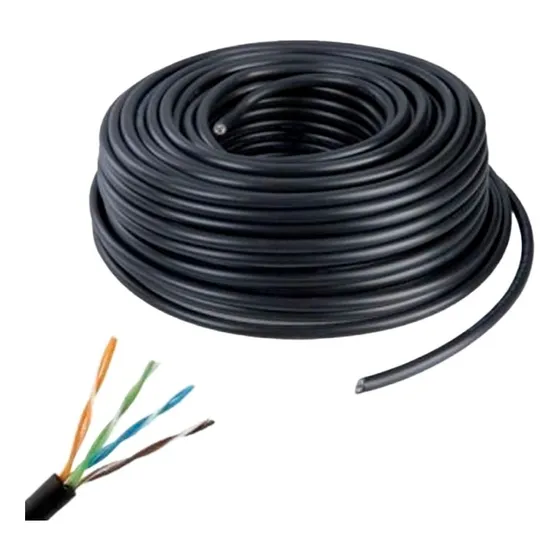 Cable Utp Cat5 15 Metros Exterior 100% Cobre + Conectores