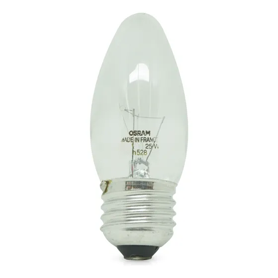 Lâmpada Vela Transparente 25w 127v 2200k Quente Ledvance