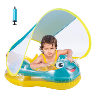 Flotador Inflable Para Bebés Con Toldo Solar Desmontable Flotador Inflable Para Bebés Con Toldo Solar Desmontable