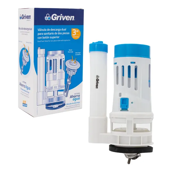 Valvula De Descarga Dual Para Sanitario Griven